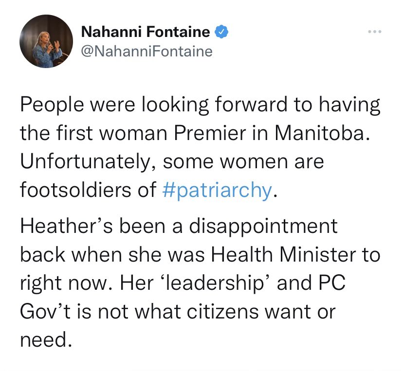 Heather Stefanson tweet media