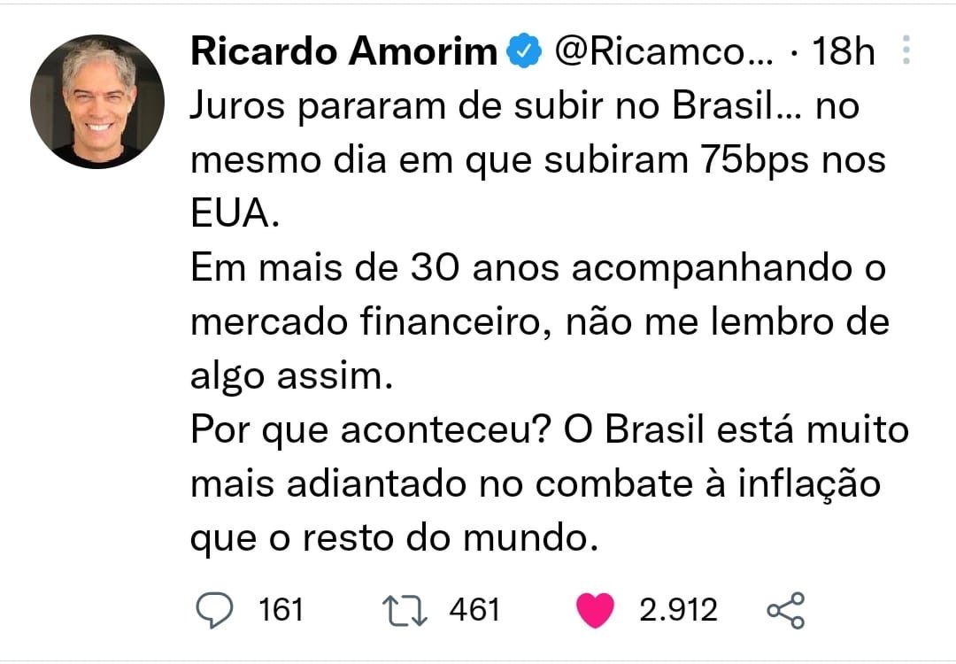 A opinião do Amorim…