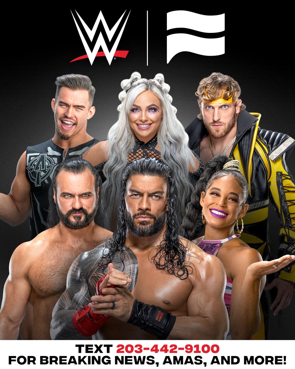 Text WWE at 203-442-9100 for a chance to chat with your favorite WWE Superstars! 🌟 📲 ms.spr.ly/1793