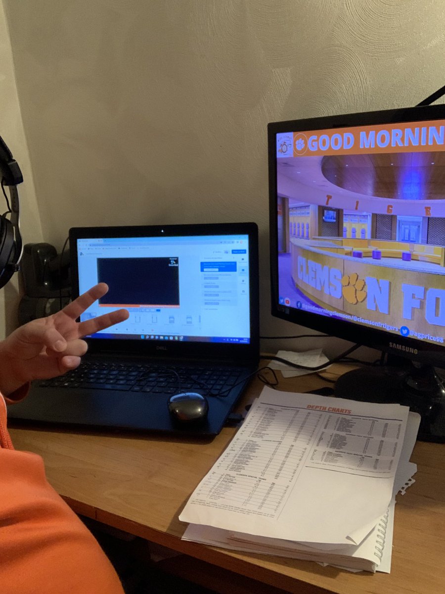 clemsonfrtigers's tweet photo. Dans quelques minutes nous serons en Live sur Twitch #GoodMorningClemson @agprice98 @PierreAuRein @jogagtou https://t.co/GWFWb9ROOe