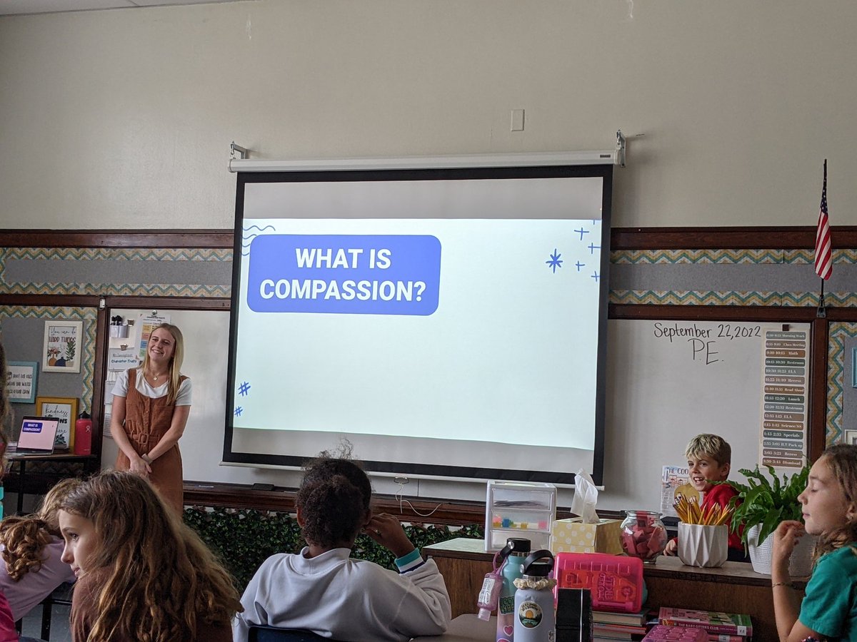 LPS_EIP's tweet photo. Miss Chloe and her students @FRMrsCunningham discussed compassion and read Saturday at the Food Pantry. Stay tuned for part 2 tomorrow! https://t.co/koSI9puSqj