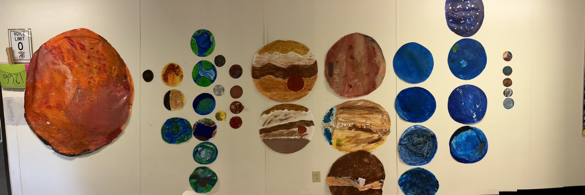 MrsWilson_Leads's tweet photo. Check out this multidisciplinary lesson our 4th grade STARS⭐️ participated in today!  Science research on a planet, ELA sensory details, and arts integration w/ a focus on texture and value within the painting for the win!  @MoreheadStars @GCSArts @littleartgcs @SZendle @Mrs_T77 https://t.co/WgjfPl1bNa