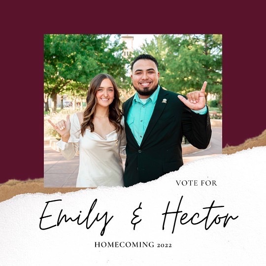 OdphiWt's tweet photo. Vote for Hector and Emily both representing Greek Life. Hector is representing Omega Delta Phi, Theta chapter very well. Emily is representing Delta Zeta ! https://t.co/rLJMSRButo