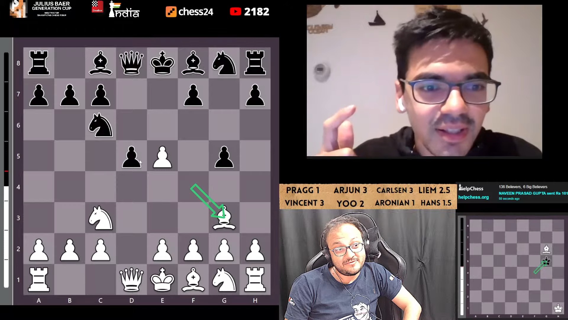 Anish Giri REVEALS the Moves of the Beach Games Between Hans Niemann and Magnus  Carlsen in Miami 