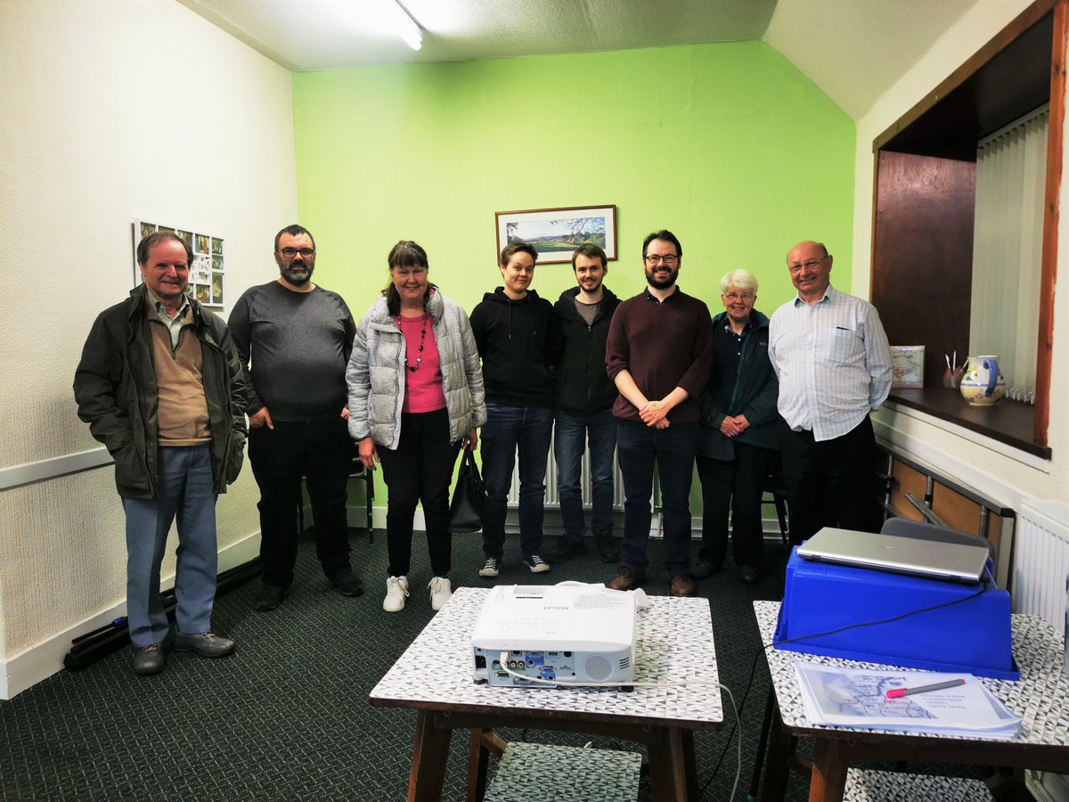 festoffolklore's tweet photo. The incredibly knowledgeable and engaging Dr Colin Mackenzie @dgplacenames, with some of his appreciative guests at tonight's 'Tales from Upper Nithsdale's Place-Names'. Proud to host Colin at the #FestivalofFolklore - thank you so much! #YS2022 https://t.co/S6OI0tk6Nk