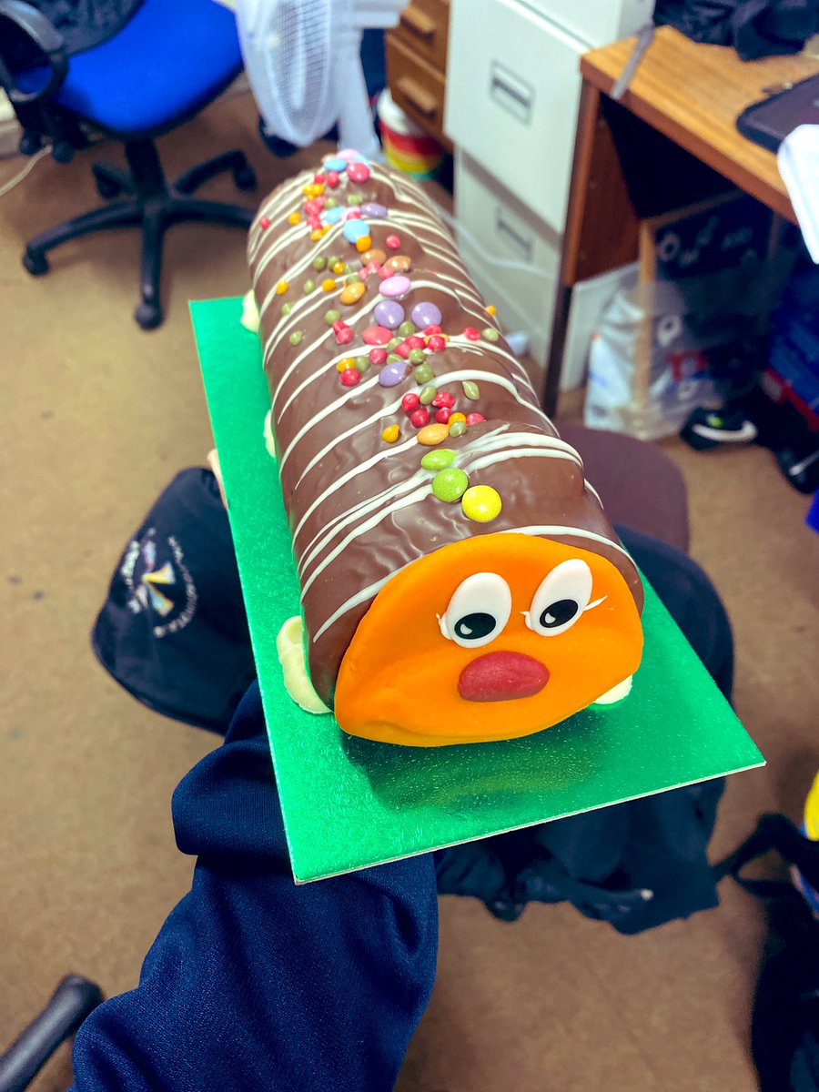 25 today! Meet Clive the caterpillar. He was decapitated by period 2 and mostly devoured by period 3!🤪
