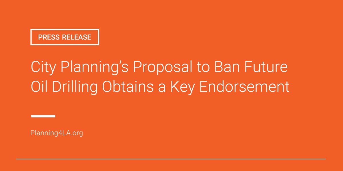 LA #CityPlanningCommission just issued a unanimous recommendation in support of City Planning’s proposed #LandUse recommendations that would prohibit new #oil and gas extraction, and begin the phase out of existing operations. #OilBan #EnvironmentalJustice bit.ly/3fetI4M