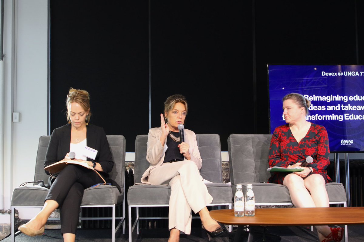 “#IFFEd is the most transformative outcome of <a href="/TransformingEdu/">Transforming Education Summit</a> Summit. Together w/the powerful youth voice &amp; unstoppable call for #GenderEquality, significant funding is what we need to translate commitments➡️action.” ~#ECW Director <a href="/YasmineSherif1/">Yasmine Sherif</a>

<a href="/devex/">Devex</a> #222MillionDreams✨📚