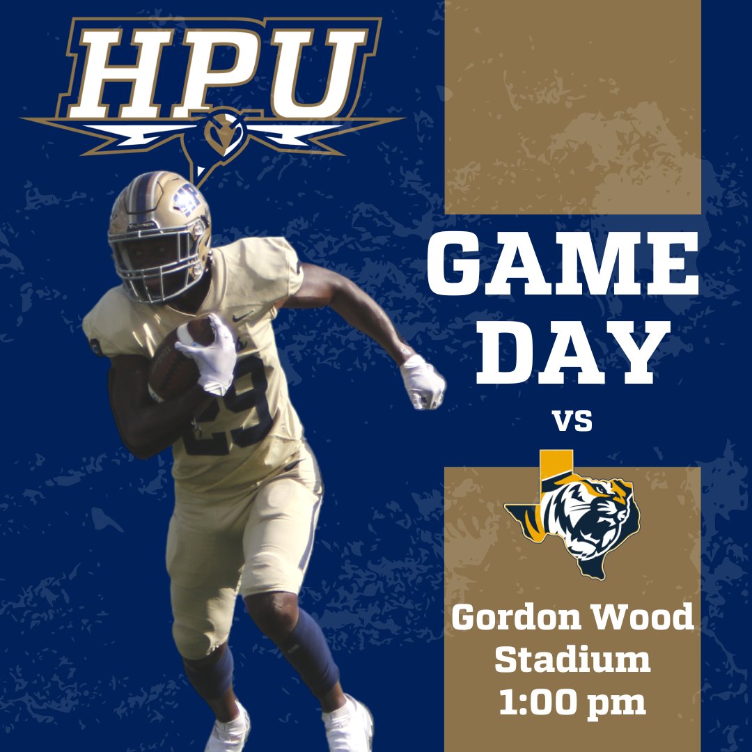 GAME DAY!!! Come support your Yellow Jackets at home in Gordon Wood Stadium! Kickoff is at 1:00 pm vs East Texas Baptist University! #StingEm Live Stream Link: hpusports.com/watch/?Live=51…