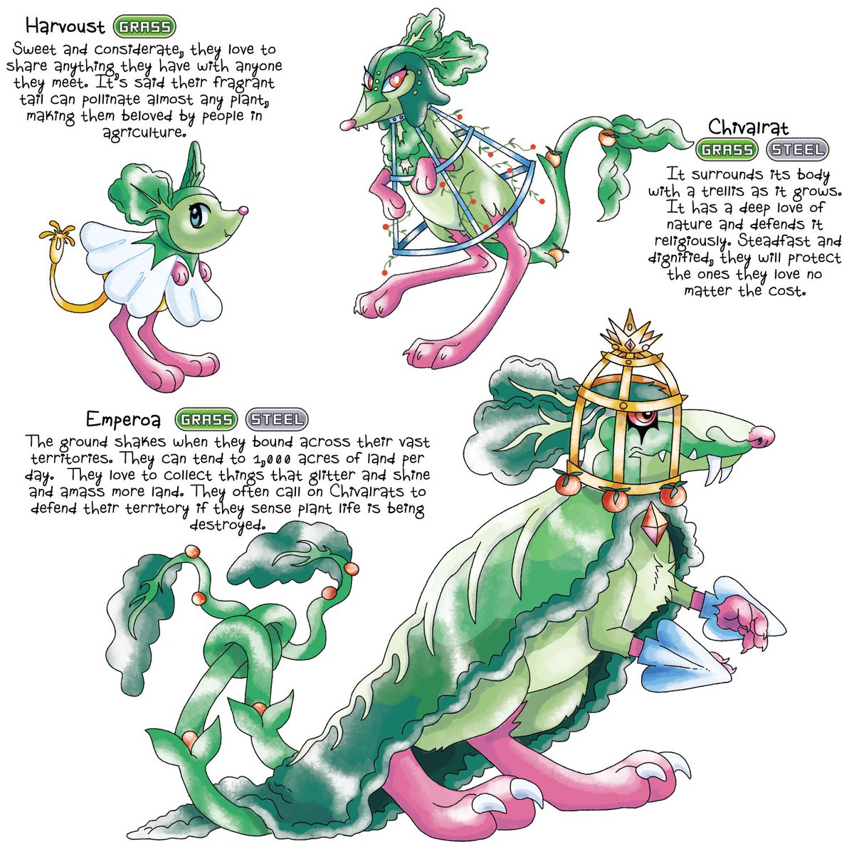 itslittletunny's tweet photo. The new pokemon starters for the Tunny region were revealed!! Who's going on your team?! 🐉🐁🐋 https://t.co/FyatcdEmXH