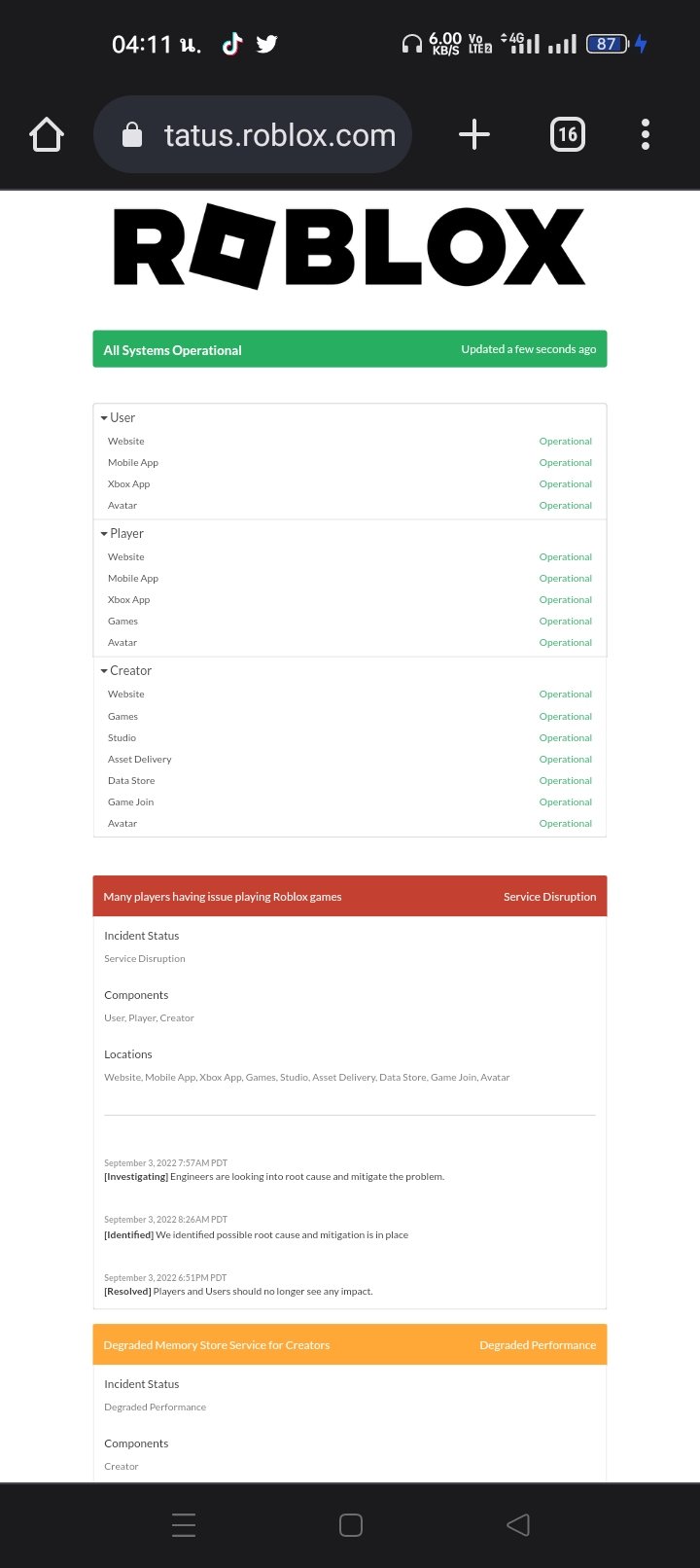 Lucky001 exe on twitter roblox server status now