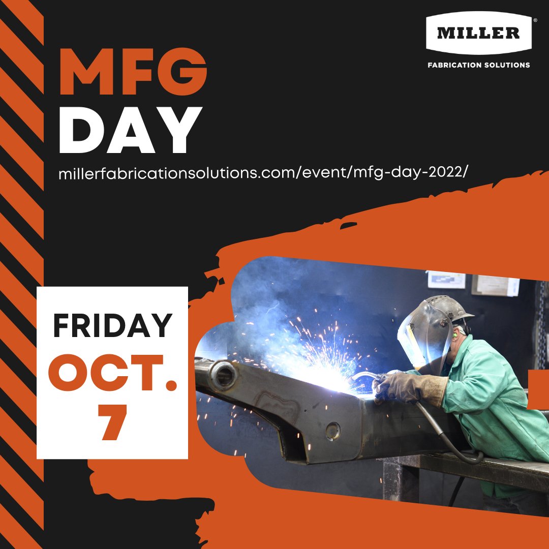 MillerFabSol's tweet image. Manufacturing Day 2022 is just a few weeks away❗ Register for your tour today before it's too late! hubs.la/Q01l9WYt0 #creatorswanted #CelebrateManufacturing #IMakeInPA #MFGDay