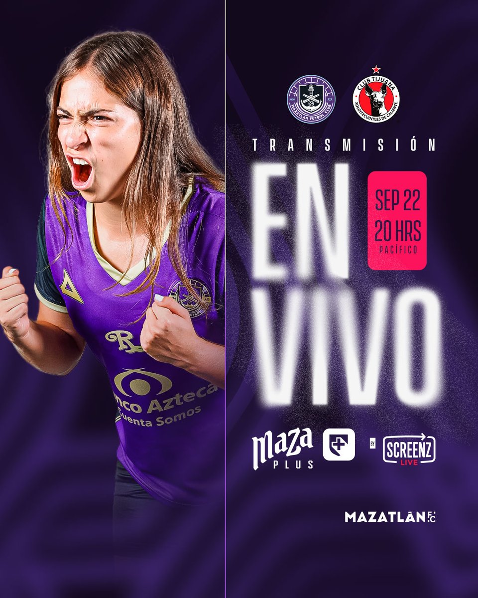 MazatlanFem's tweet photo. ⚠ Estamos a una hora de que arranque el Mazatlán F.C. vs Xolos Femenil ⚠

¡Síguelo EN VIVO y completamente GRATIS por @Mazaplus!

Pícale aquí ▶️ https://t.co/fKz6ERsYPu ◀️ y disfruta del encuentro😉 https://t.co/2VEEQ9OZRb
