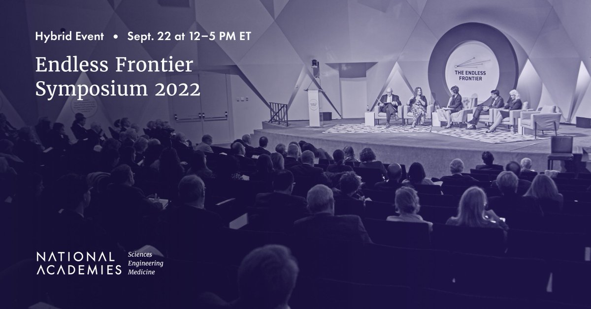 theNASEM's tweet photo. That concludes live coverage of our #EndlessFrontier Symposium.
Thank you for tuning in and following this important conversation on the future of science. https://t.co/YsScdRYagN