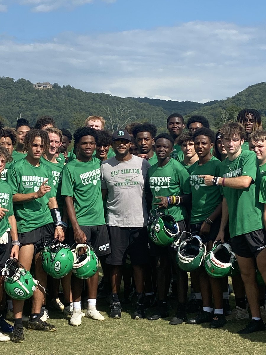 Coach Gerald Jones came to visit today! So glad to see you Coach. We love you! #EastHamFam