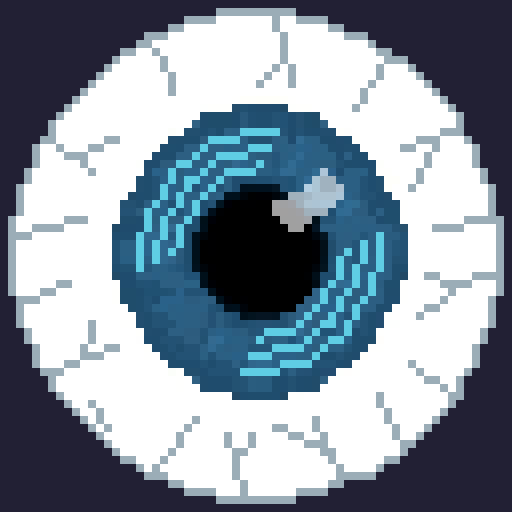 A bionic and #artificial eye! 
Todays entry for #pixel_dailies. <a href="/Pixel_Dailies/">Pixel Dailies</a> #PixelArt #Aseprite #digitalart