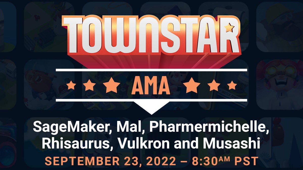 TownStarGala's tweet image. It’s nearly Friday and that means it’s nearly time for this weeks #TownStar AMA! Come join us for some exciting updates! 🌟

When: Friday at 8:30am PST
Where: galagames.chat