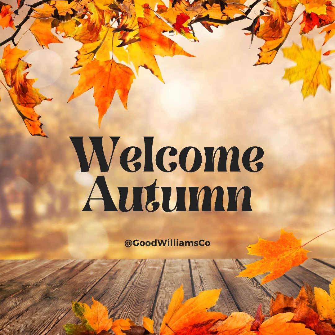 GoodWilliamsCo's tweet photo. Welcome Autumn! 
It’s the season to start making sure to moisturize before enjoying the crisp autumn air. 🍂 https://t.co/KOlV16SRJG