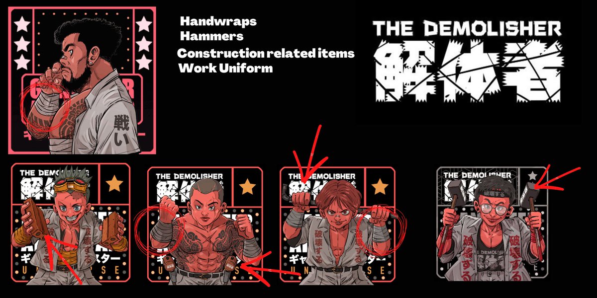 FBNG007's tweet photo. Love what @web3den_eth & @MomZaneyy are doing with the weapons/equipment speculations for #GAScommunity🤘
With the next stage of the @gangsterallstar reveal coming soon, decided to add my 2 cents.
Going w/ The Demolisher gang first,pretty straightforward seems ⚒️ 🔑
#GASEVO https://t.co/ddy6jIu1ts