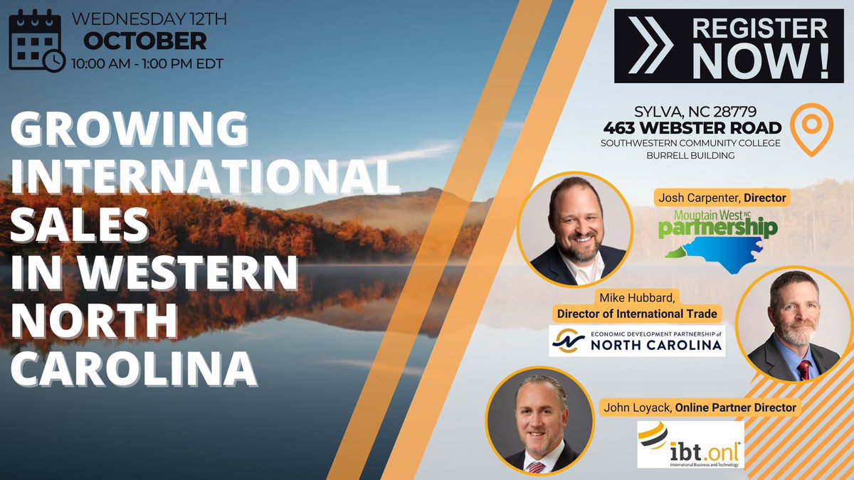 Looking forward to a great discussion in Sylva on 10/12. Join us!