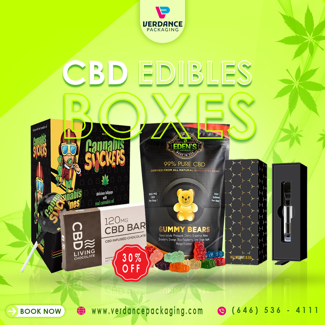 VerdPackaging's tweet photo. Verdance Packaging is the ultimate one-stop shop for beautifully designed #customboxes for CBD edibles of all eras. The company is offering a 30% discount on #CBDEdibleBoxes with free shipment to your order.
#customCBDboxes #CBDediblespackaging #customCBDediblesboxes https://t.co/ZQpR1vwD1A