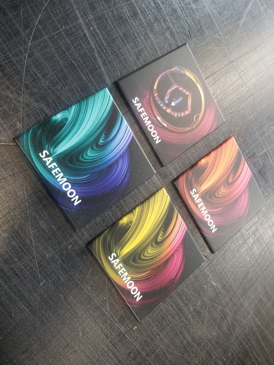 Solid_Primal's tweet photo. Whats up #SAFEMOONARMY 

Today is my Birthday 🥳 n Im 42. 

To celebrate Im giving away 4 sets of my custom powdercoated Aluminum coasters. 

🚨 4 winners - 1 Set Each

1.Must be Following me and my Company page @infocryptoimage

2. Like and Retweet this tweet

48 hours https://t.co/fpiD4VdJKf