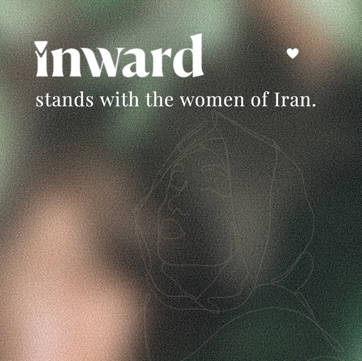 joininward's tweet photo. Inward stands with the women of Iran. The violent brutality against the women in Iran is heartbreaking and must stop. Exercising bodily autonomy is a human right and should not be a death sentence. #MahsaAmini https://t.co/6UxtUlHrdi