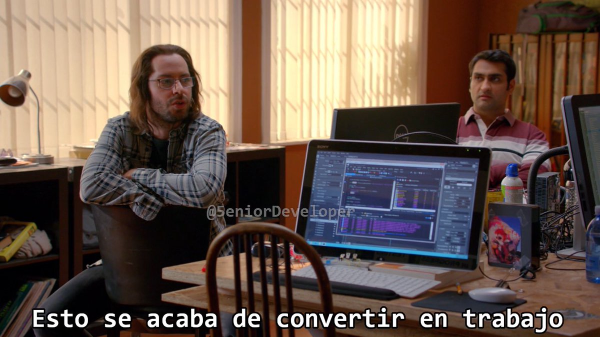 5eniorDeveloper's tweet photo. Yo cuando me cambié de proyecto y ahora no puedo jugar, ver series y debo cumplir con un horario... https://t.co/JWArM3sWsQ