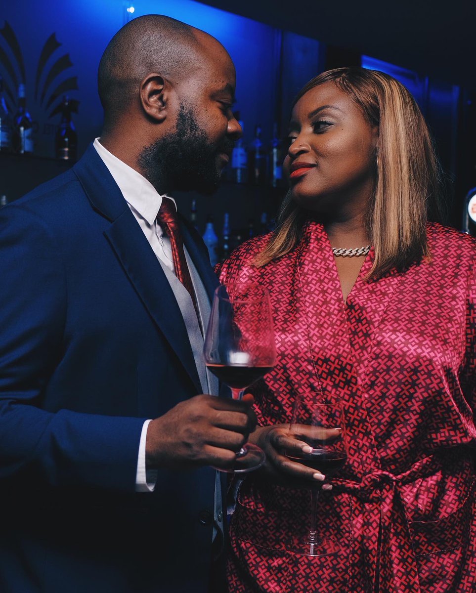 XipixiOfficial's tweet photo. #TheMacheves attended the Fancy Mozambique launch cocktail #AntónioMacheveJr wore a 3 piece wool suit tailor made by #Xipixi accompanied by the red handmade silk #Chamanculo tie and pocket-square. #CarmenMacheve wore the red #Xipixi Chamanculo silk satin pajama set. https://t.co/AH6saZ0JdJ