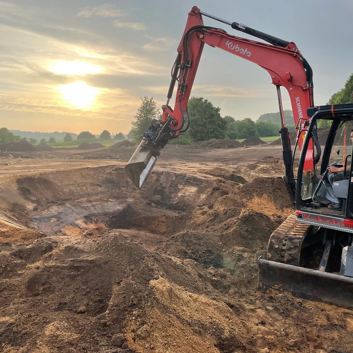 althausgolf's tweet photo. Busy summer - Construction of Practice facility with Bunkers, pitching &amp; chipping areas https://t.co/SUY74FN5EH
