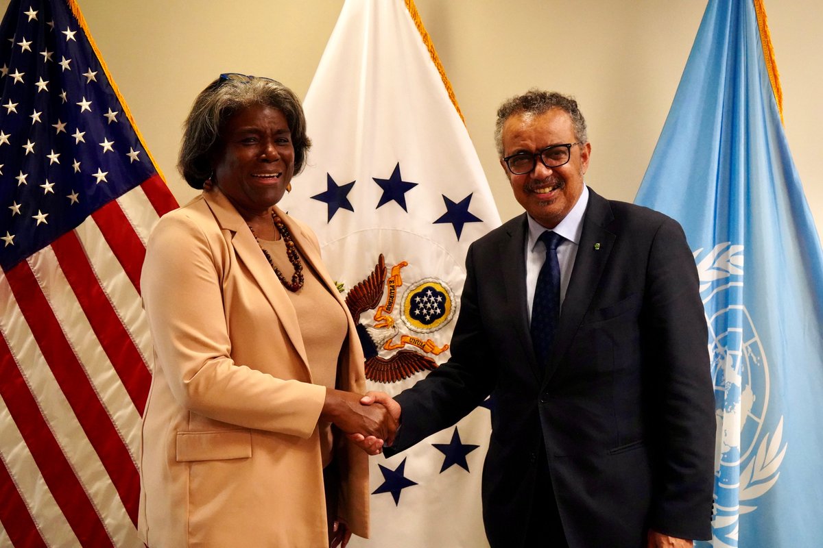 Glad to meet @DrTedros and discuss the U.S. commitment to strengthening and advancing pandemic prevention, preparedness, and response through the UN. I also pressed for more transparency and accountability for perpetrators of sexual abuse, exploitation, and harassment at the WHO.