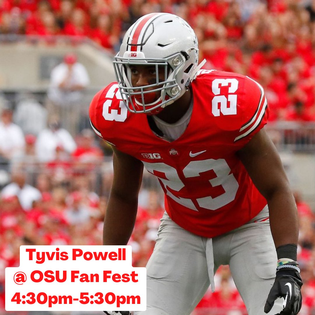 Tyvis Powell, Defensive MVP of the 2015 CFP National Championship, will be signing autographs at OSU Fan Fest this Saturday! Stop by the Byers Auto table in front of St John Arena from 4:30-5:30pm. 

#OSU #Buckeyes #OhioState #GoBucks #ByersAuto