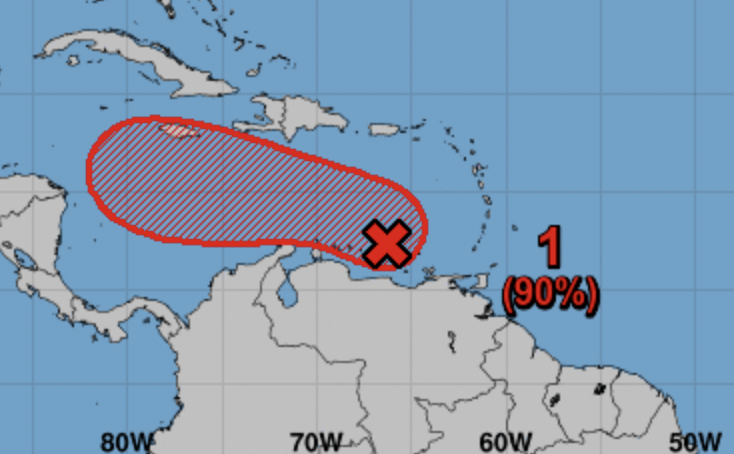 JohnMoralesTV's tweet photo. Para PR y RD

La de la ⬅️ va para ⬅️

La de la ➡️ va para ⬆️

Para Florida USA–no se sabé que hará la de la ⬅️. Ni siquiera se ha formado. Hay que esperar

#Florida: (translation: Unknown what the system on the ⬅️ will do. It hasn't formed yet. Too soon to tell https://t.co/UCQwuQPusF