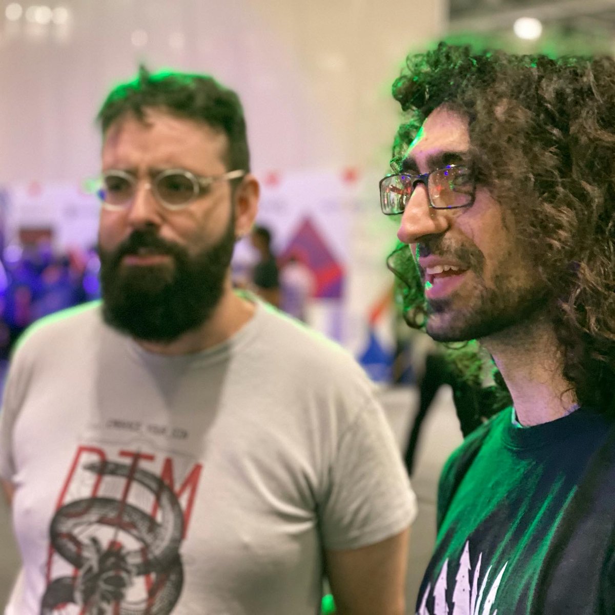Kicking off Day 1 of <a href="/EGX/">EGX</a> with a bang! Stop by, say hi to our game developer, Parham, and try your hands qt #BeneathTheWoodsGame demo ➡️Rezzed Zone, booth RZ13! 👻 <a href="/PSorooshian/">Parham Sorooshian</a> 
<a href="/NFTS_Games/">National Film & Television School Games Design</a> <a href="/NFTSFilmTV/">National Film and Television School</a>  #indiegaming #indiegames #pcgaming #videogames #horrorgame #gaming #unity