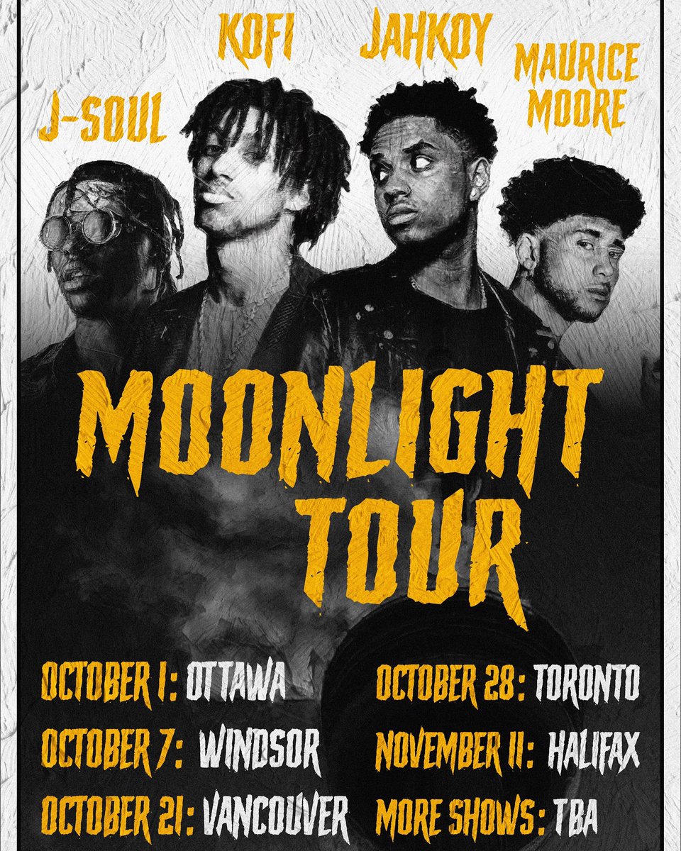 mauricexiii's tweet photo. yoooooo me n gang going on TOUR!!
are u crazy!!!! can’t wait to finally connect wit y’all IRL ♥️
first stop - my hometown ottawa🇨🇦 who’s pulling up??
tickets in bio (more dates tba)
#moonlighttour https://t.co/7U6uE2jCCb