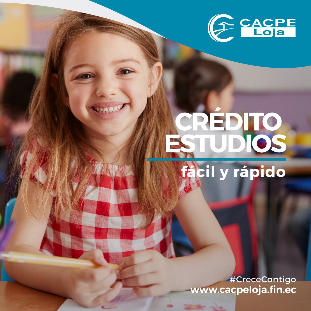 cacpeloja's tweet photo. ¡Crédito Estudios!
¿Estás listo para el regreso a clases?
Te ayudamos a financiar el pago de matrículas, compras de computadoras o lo que necesites para el estudio de tus hijos.
✅ Fácil y rápido
✅ Documentación mínima
✅ Sin encaje o descuento adicional
#CreceContigo https://t.co/QJLlgAhRr0