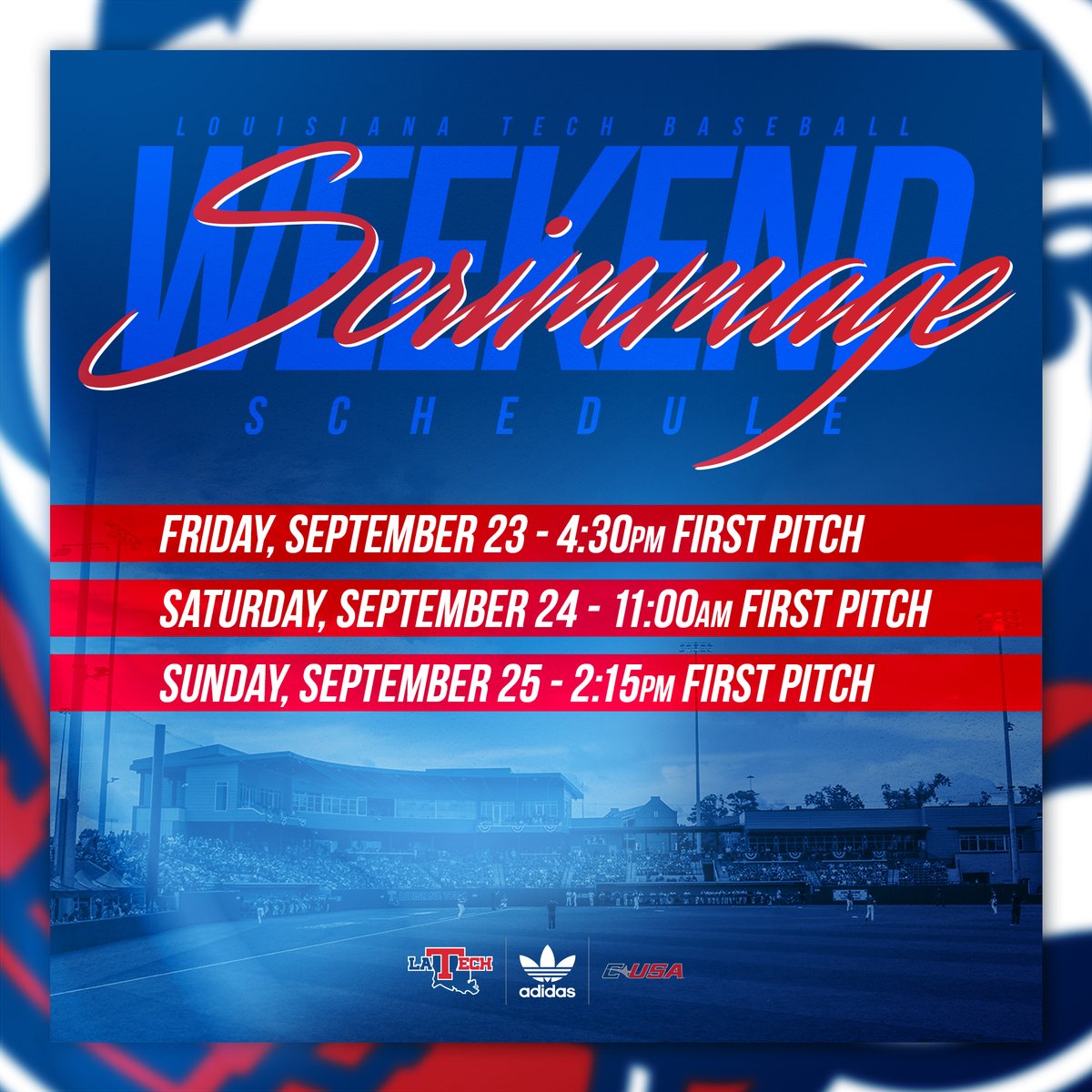 LATechBSB's tweet photo. Ready for baseball season again? Come out to The Love Shack this weekend and get a view of the 2023 Bulldogs back in action. https://t.co/ryxCIVmU9Y