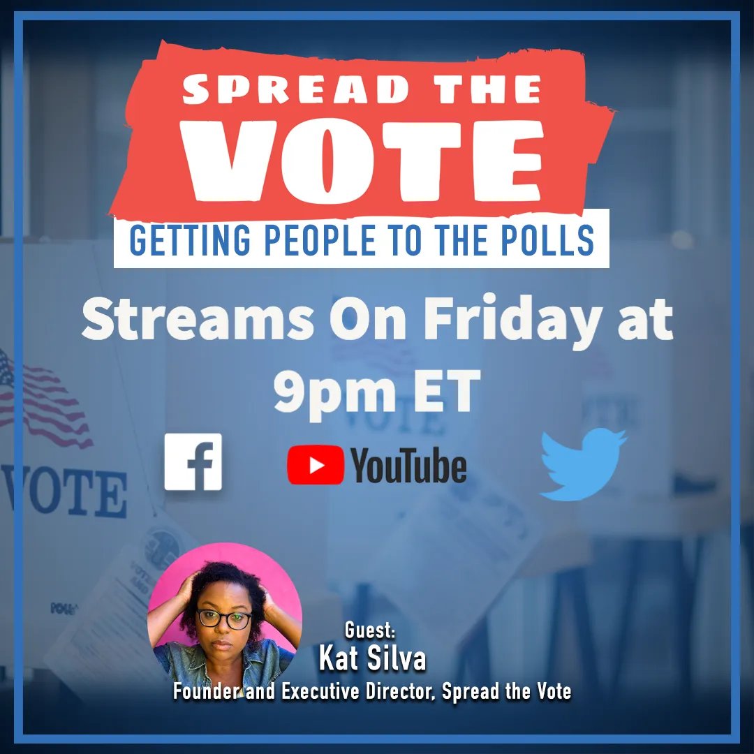 freespeechtv's tweet image. Kat Calvin , co-founder &amp;amp; executive director of Spread The Vote , joins #JustSolutions THIS FRIDAy @ 9pm ET.  Be sure to tune in!!!!!