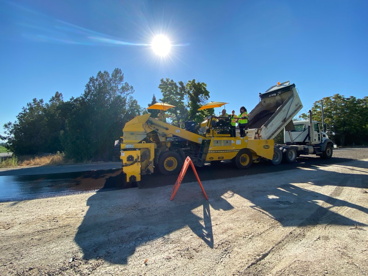 achdidaho's tweet photo. We've officially got another chip seal season in the books! Though our teams were faced with challenges from record breaking heat to ongoing growth and development, they were able to work together to complete 302 lane miles of chip seal. 1/4 https://t.co/j4QU4DcAis
