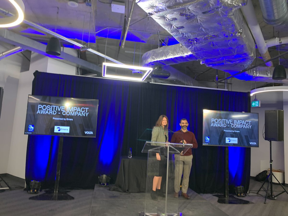 voltaeffect's tweet photo. Congrats to @impactfulhrd, for winning the Positive Impact Award – Company! 👏  Now, Mina Mekhail, Founder and CEO will accept the award. #EcosystemImpactAwards https://t.co/Dj9gdT1a8x