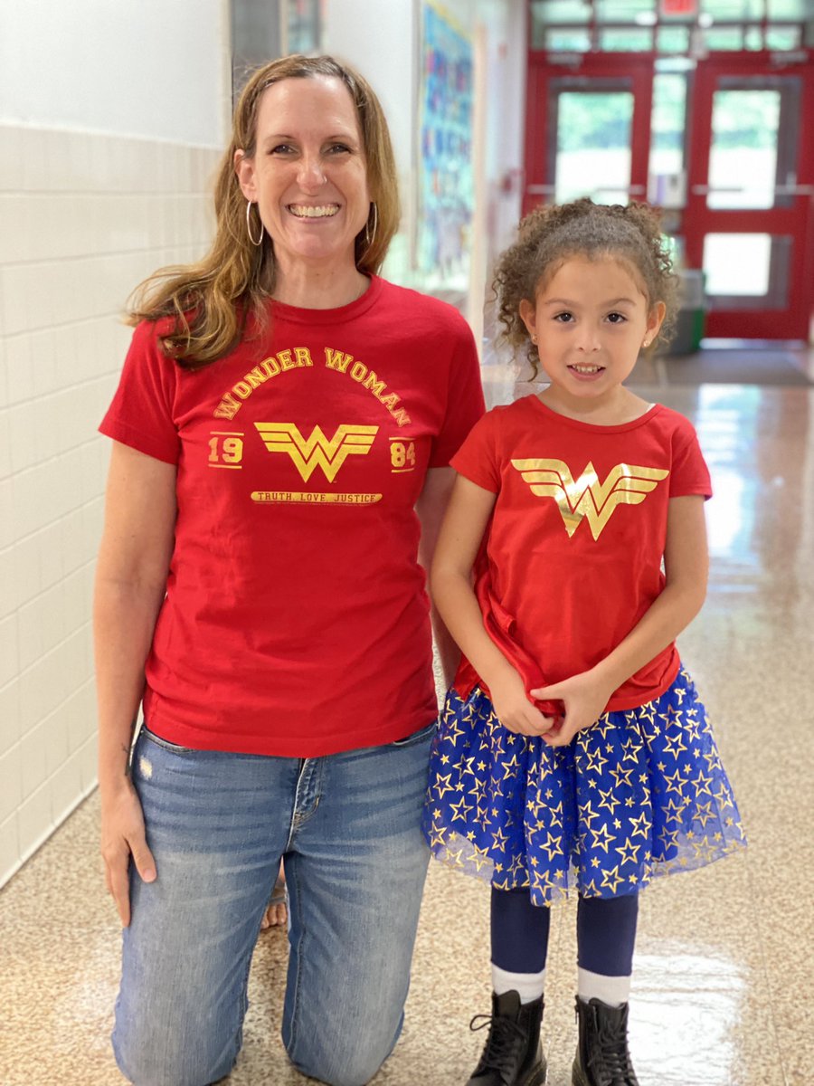 Twinning on superhero day!