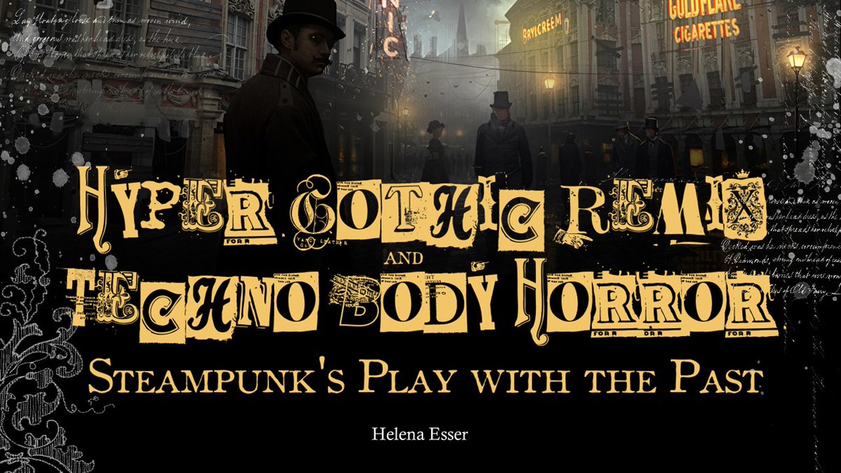 EsserHelena's tweet photo. Amazing start to the #VictorianResurrections conference with a keynote from Ann Heilmann on truth, authenticity, & tranformative imagination in #neoVic Vienna narratives. 🤯After many brilliant conversations 🍹, am extra stoked to talk about #steampunk on Saturday! https://t.co/gsss9QBPmM