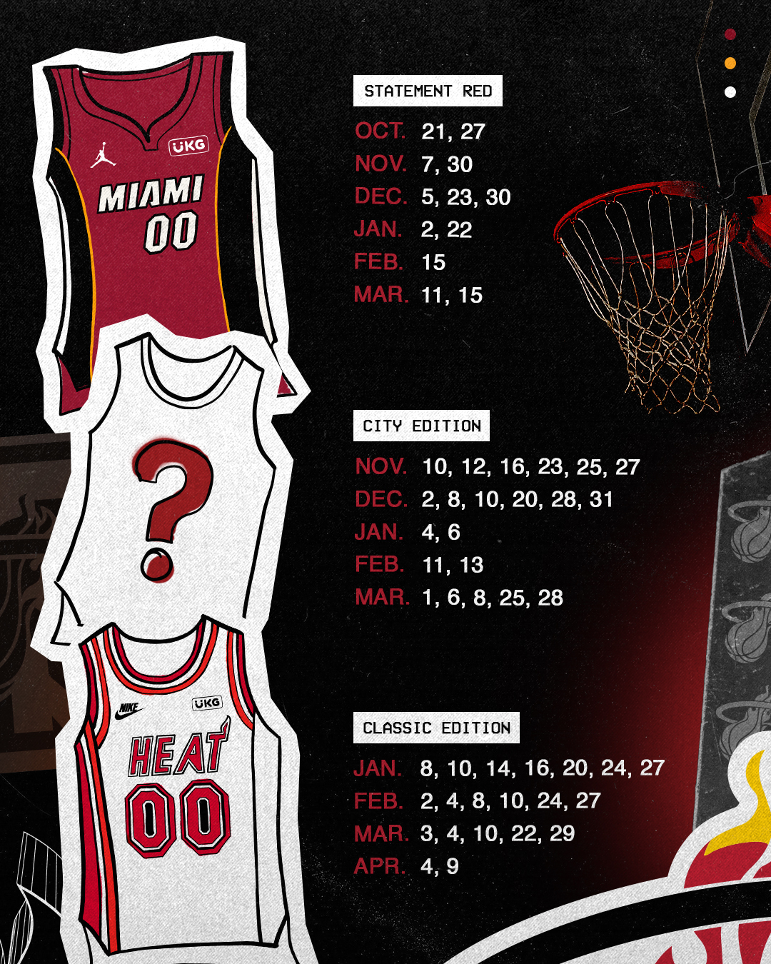 Miami Heat - HEAT Nation we're spending the next 4 days listening to your  opinions on the history of our jerseys Starting with our Hardwood Classics  let us know which is your