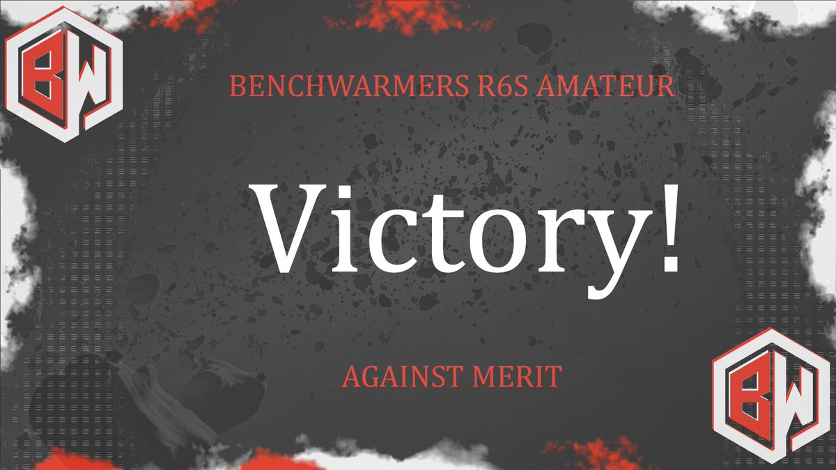 Our R6s Am team are Benching the competition this season with 3 wins under their belt and another against @MeritEsports_  last night! GGs <3