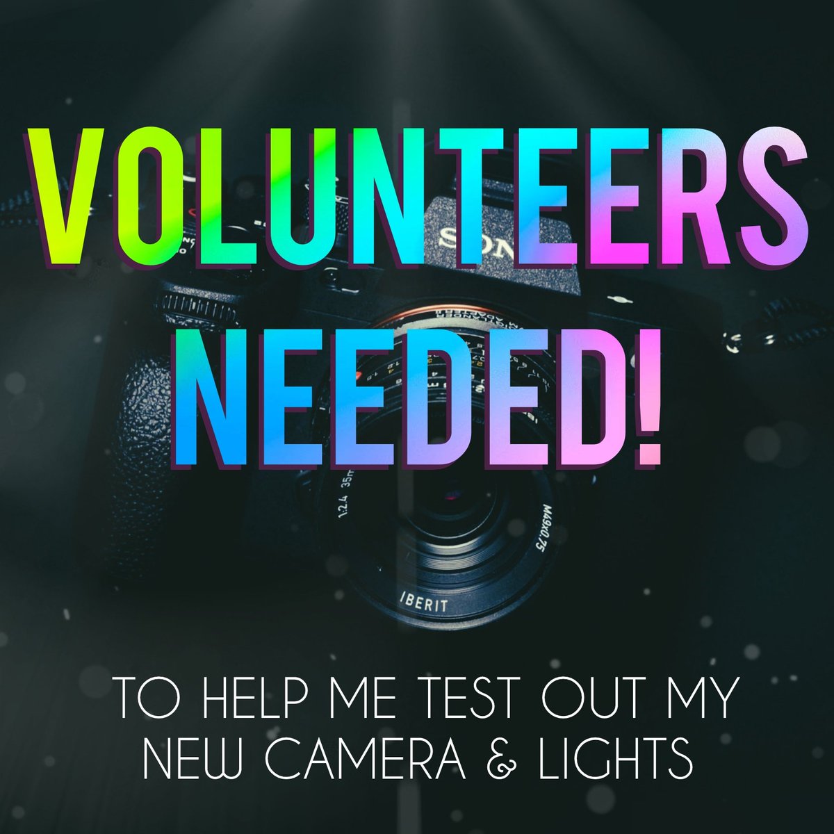 I've upgraded my camera gear and need volunteers to help me put it through its paces!

Comment or drop me a DM if you'd like to volunteer yourself 😉