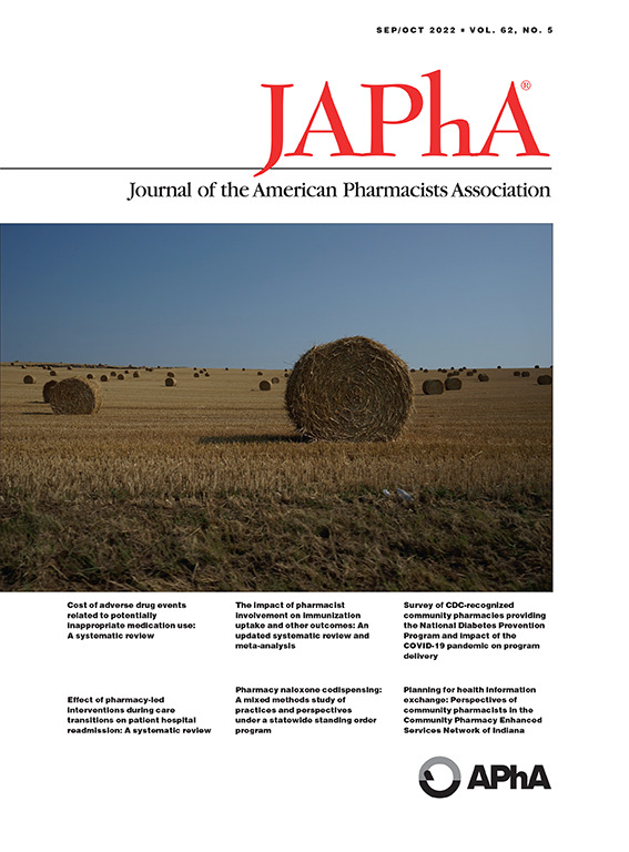 JAPhAJournal's tweet photo. #TwitteRx the Sept/Oct issue is full of interesting articles!

☑️#pharmacists in care transitions 
☑️#MetaAnalysis of pharmacists &amp; #vaccine uptake
☑️#PrEP &amp; pharmacy
☑️Med mgmt in complex #pediatric pts
☑️Emergency contraception restrictions
👉and more!

https://t.co/RmUqksUZ8i https://t.co/f9xqZJUm10