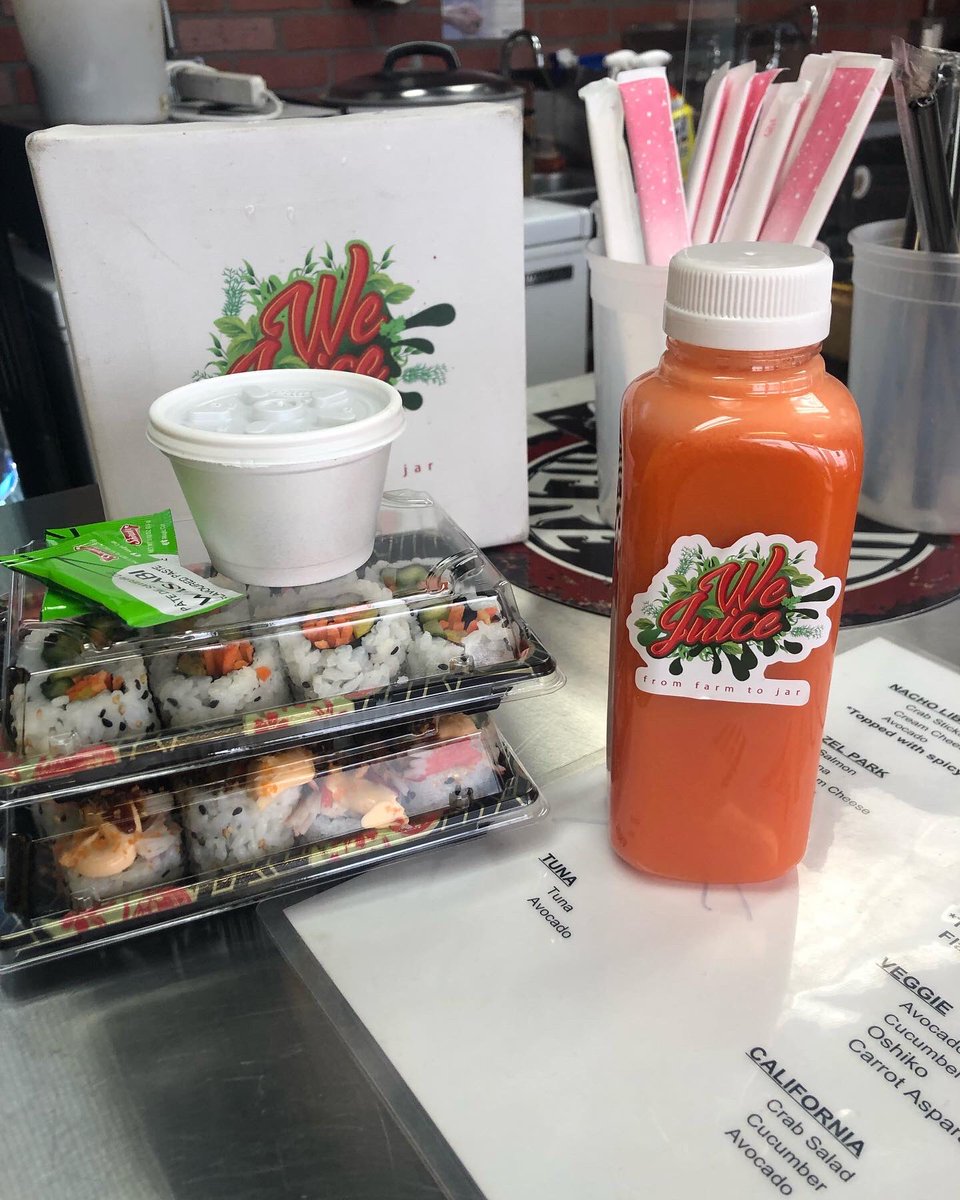 Capital_DC's tweet photo. WE JUICE IN HAZEL PARK will enhance your life with one of our delicious drinks & tasty sushi
#food4thought #wejuice #supportsmallbusiness #detroit #know2noshow #BN1 #juicingforhealth #healthiswealth #healthylifestyle # #lorddc ##nftart #nft #gangstakong #nftcommunity https://t.co/M2QfhiTpEe