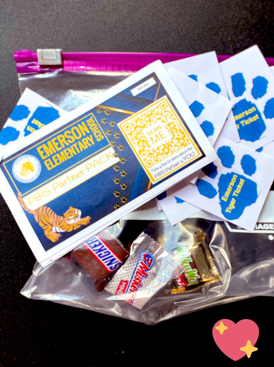 TheTeachingBee's tweet photo. Started off our yr POSITIVELY w/ PBIS Partner Packs for staff &amp; Family Feud for the whole Emerson Fam! Proud to be a #PBISUniversalCoach for my 6th year! ♥️ 4 yrs of Platinum Status &amp; 2 yrs of Recognition… let’s do it again, @EmersonD100 team! 🐯✨ #d100inspires @BerwynSouth100 https://t.co/PfrjgiuLvy