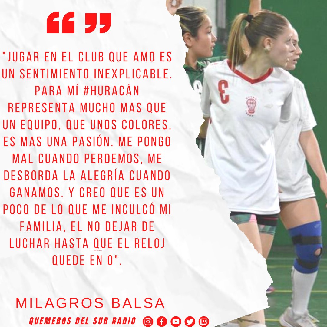 🤾‍♀️ #Handball 
🎈 #Huracán
📝 La jugadora Milagros Balsa (Juveniles, Juniors y mayores) habló con #QDSR donde comentó las sensaciones de jugar en el club que ama y como se recupera de su lesión en el tabique donde sufrió una fractura.