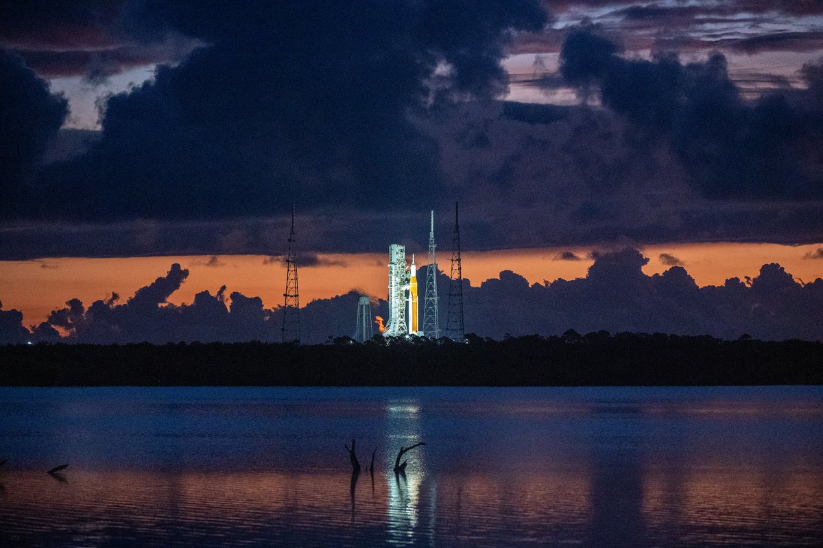 NASAArtemis's tweet photo. .@NASA will hold a media teleconference at 12:30pm ET on Sept. 23 to discuss yesterday's cryogenic test for the #Artemis I mission. 

Based on data from the test, teams are fine-tuning procedures for the next launch opportunity, targeted for NET Sept.27.  https://t.co/LC6xRO3AD9 https://t.co/1YnNgCpbe0